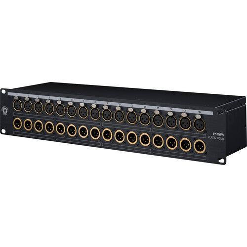 Black Lion Audio PBR-XLR-32-DSUB 16-In / 16-Out Patchbay