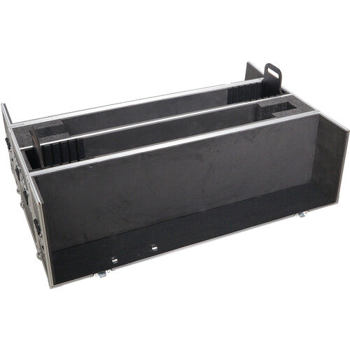 Le boîtier de route ProX XS-LCD4350WX2 LCD/LED/Plasma peut contenir deux téléviseurs de 43 à 50 pouces, boîtier réglable avec roulettes de 4 pouces