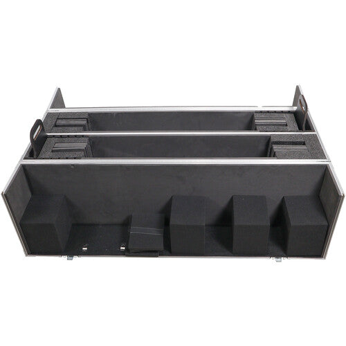 Le boîtier de route ProX XS-LCD4350WX2 LCD/LED/Plasma peut contenir deux téléviseurs de 43 à 50 pouces, boîtier réglable avec roulettes de 4 pouces