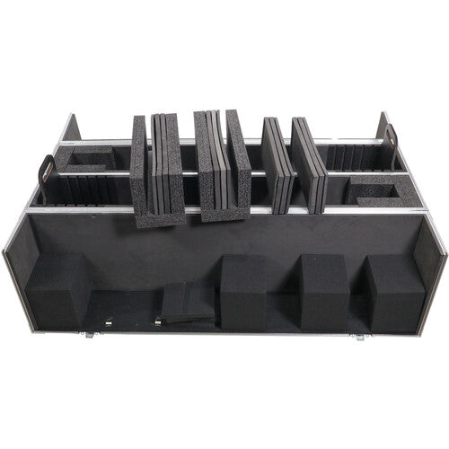 Le boîtier de route ProX XS-LCD4350WX2 LCD/LED/Plasma peut contenir deux téléviseurs de 43 à 50 pouces, boîtier réglable avec roulettes de 4 pouces