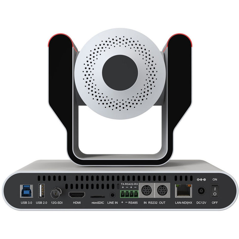 BZB Gear BG-ADAMO-4KND12X-W Live Streaming 4K NDI PTZ Camera With Tally Lights & 12x Optical Zoom (White)