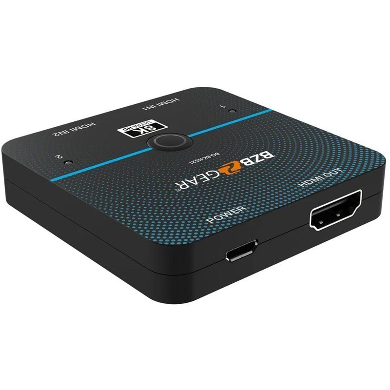 BZB Gear BG-8K-HS21 2x1 8K60 HDMI 2.1 Switcher