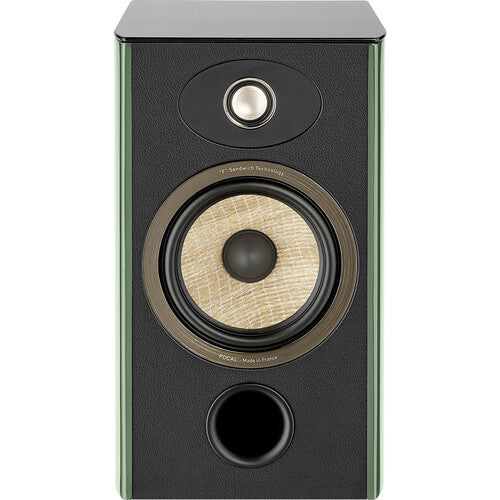 Focal FOAEFTAEN10V200 Two-Way Bookshelf Speaker (High-Gloss Moss Green)