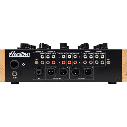 Headliner HL90120 R4 Professional 4-Channel Rotary DJ Mixer