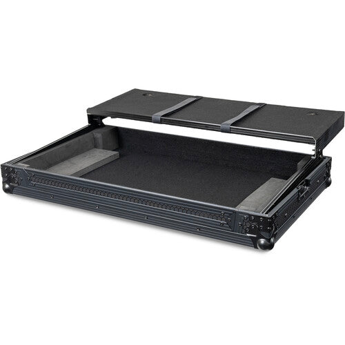 Headliner HL10018 Pitch Black Flight Case DJ Controller Case for Pioneer DDJ-REV5 with Laptop Platform (All Black)