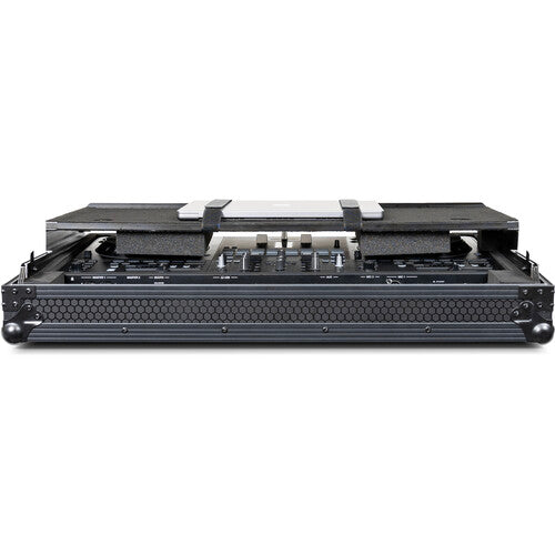 Headliner HL10018 Pitch Black Flight Case DJ Controller Case for Pioneer DDJ-REV5 with Laptop Platform (All Black)