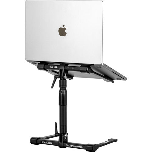 Headliner HL20015 Gigastand USB+ DJ Laptop Stand with USB Hub