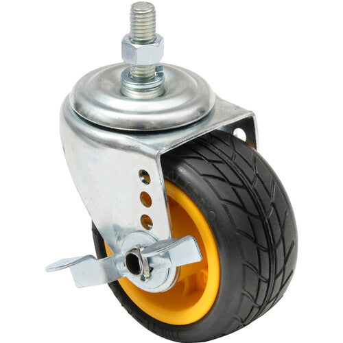 Rock-N-Roller RCSTR4X2 Ground Glider Caster with Brake (2-Pack) - 4 x 2"