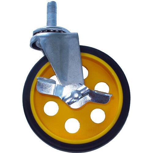 Rock-N-Roller RCSTR5X125 Caster with Brake for R8 and R10 Carts (2-Pack) - 5 x 1.25"