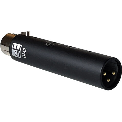 SE Electronics DM2BLACK Active In-Line Microphone Preamplifier (Black)