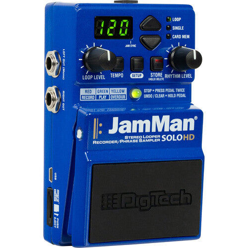 Digitech Jamman Solo HD Stéréo LOOPER / Recorder pédale avec USB
