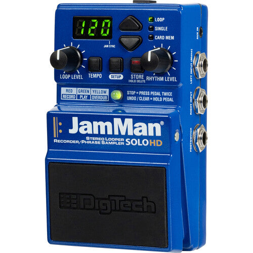 Digitech Jamman Solo HD Stéréo LOOPER / Recorder pédale avec USB