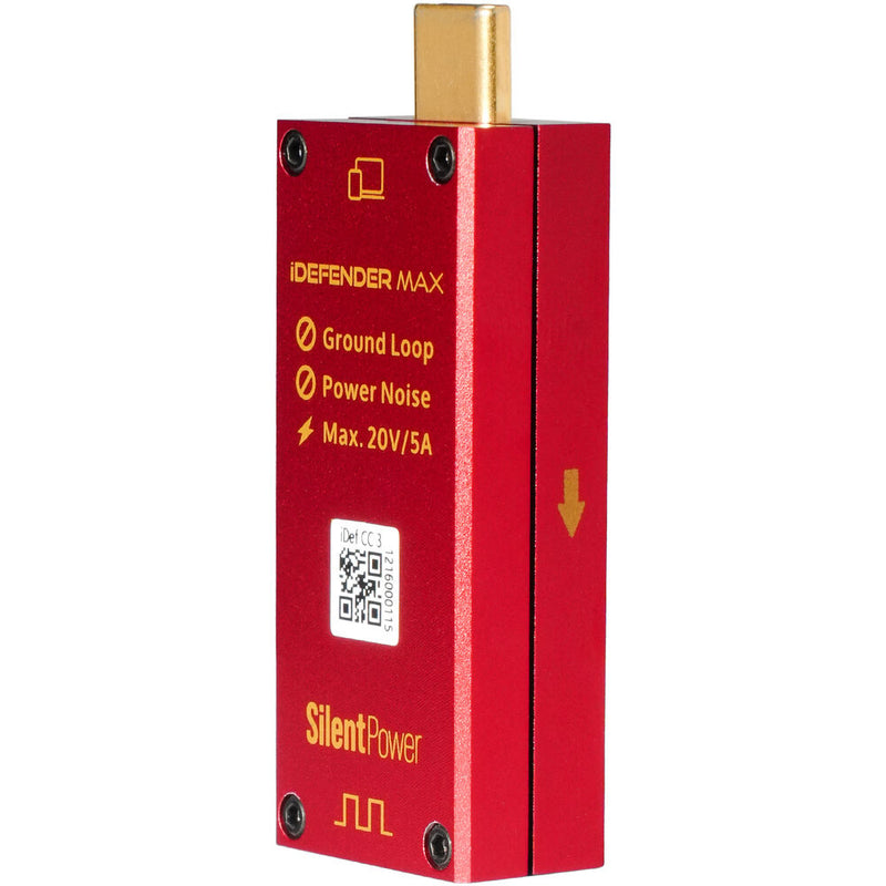 SilentPower IDEFENDER MAX TYPE C > C USB-C Ground Loop Breaker & USB Power Injector