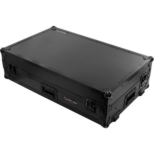 Odyssey FZGSXDJAZWBL Flight Case for AlphaTheta XDJ-AZ with Glide-Style Platform and Roller Wheels (Black)