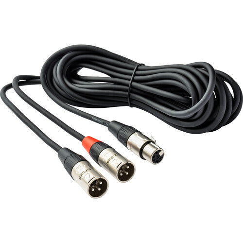 Universal Audio CBL-SPHERE25 5-Pin XLR Female to Dual 3-Pin XLR Male Breakout Cable (Black) - 25'
