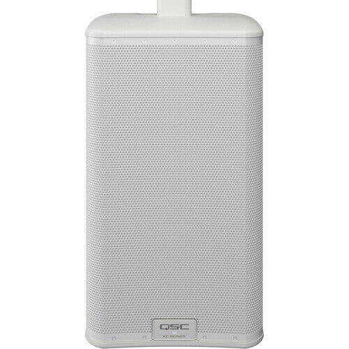 QSC KC12-WH Active 3-Way Column Loudspeaker System with Bluetooth (White) - 12"