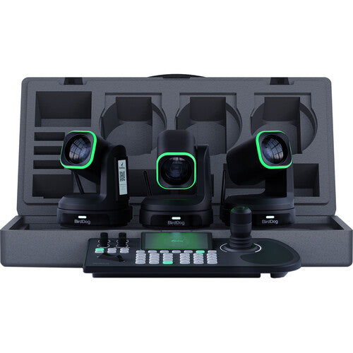 BirdDog X1UBUNDLE-B 3 x X1 Ultra PTZ Cameras And KBD PTZ Controller Bundle (Black)