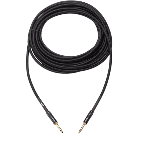 On-Stage OSPRO-ICS-25 Braided Straight 1/4" Male to Straight 1/4" Male Instrument Cable - 25'