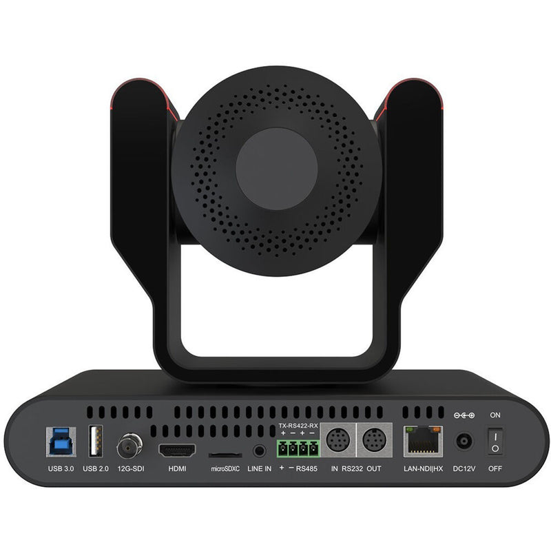 BZB Gear BG-ADAMO-4KND12X-B Live Streaming 4K NDI PTZ Camera With Tally Lights & 12x Optical Zoom (Black)