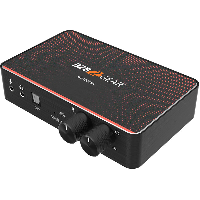BZB Gear BG-12GCSA USB-C 12G-SDI Video Capture Box With Scaler, HDMI 2.0/12G-SDI Loop Out And Audio