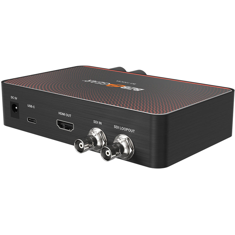 BZB Gear BG-12GCSA USB-C 12G-SDI Video Capture Box With Scaler, HDMI 2.0/12G-SDI Loop Out And Audio