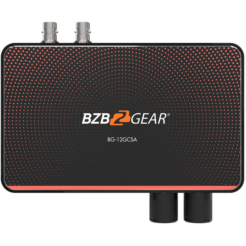 BZB Gear BG-12GCSA USB-C 12G-SDI Video Capture Box With Scaler, HDMI 2.0/12G-SDI Loop Out And Audio