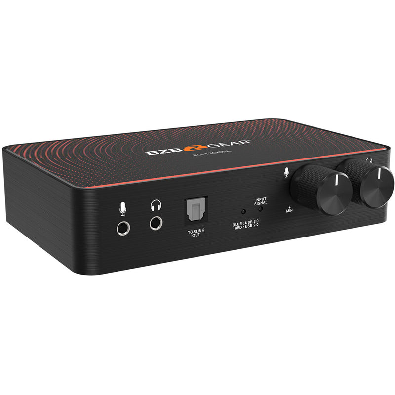 BZB Gear BG-12GCSA USB-C 12G-SDI Video Capture Box With Scaler, HDMI 2.0/12G-SDI Loop Out And Audio