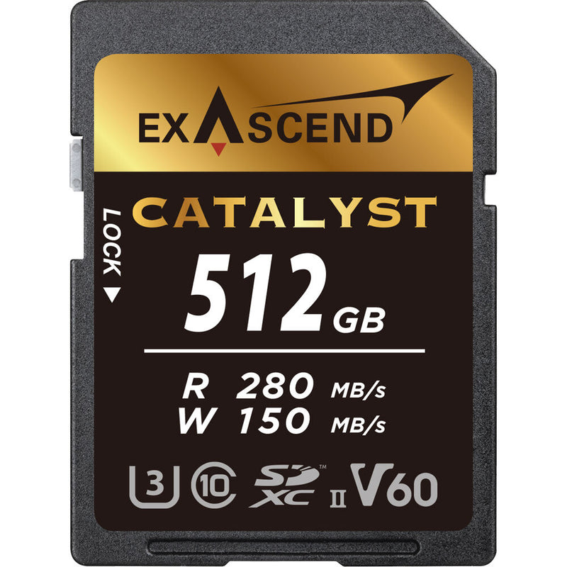 Exascend EX512GSDV60 Catalyst UHS-II SDXC Memory Card - 512GB