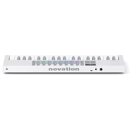 Novation LAUNKEY MINI 37 MK4 USB MIDI Keyboard Controller (White, 37 Keys)