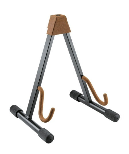 K&M 17540 Support de guitare électrique pliable avec largeur réglable (liège)