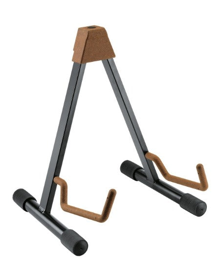 K&M 17541 Support pliable pour guitare acoustique avec largeur réglable (liège)