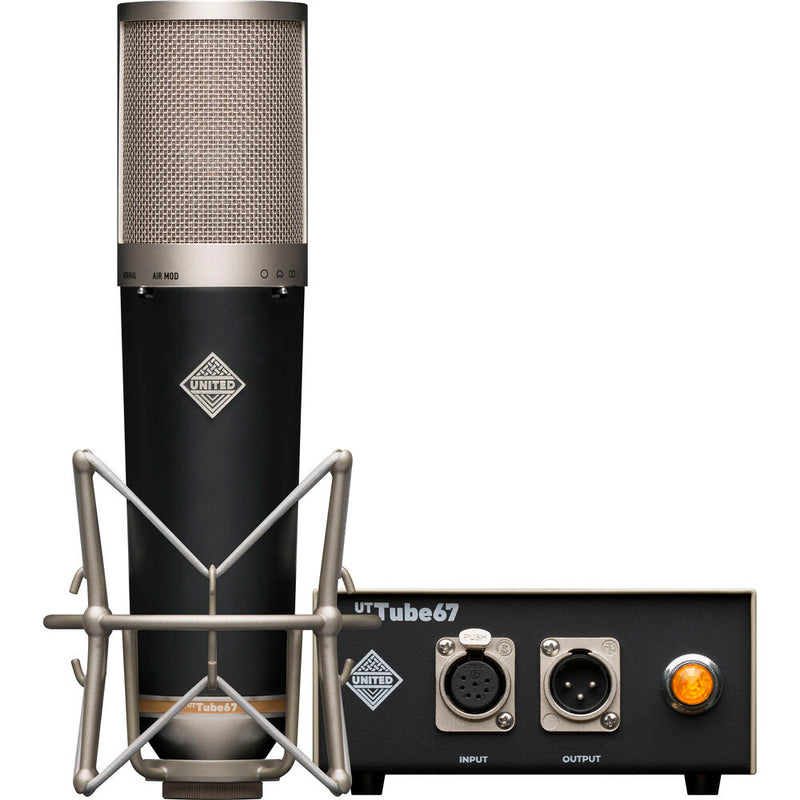 United Studio Technologies TUBE67 Large-Diaphragm Multipattern Tube Condenser Microphone (Blakc/Silver)