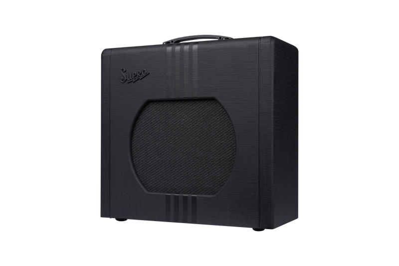 Supro 1822RBB Delta King 12 1 x 12-inch 15-watt Tube Combo Amp (Black and Black)