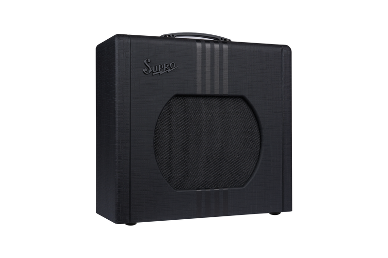 Supro 1822RBB Delta King 12 1 x 12-inch 15-watt Tube Combo Amp (Black and Black)