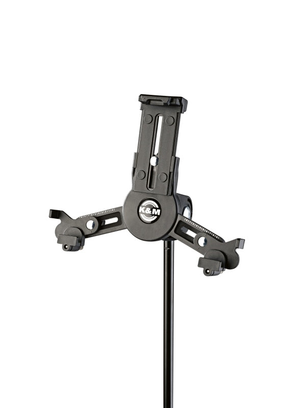 K&M 19795 Tablet Holder with Microphone Stand Mount