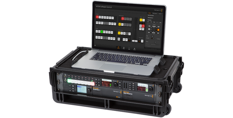 SKB 1SKB-ISF2U Injection Molded 2U Studio Flyer Rack Case