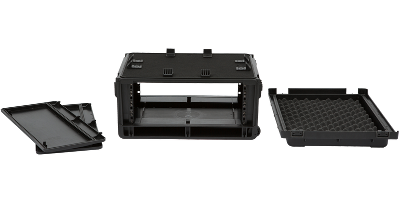 SKB 1SKB-ISF4U Injection Molded 4U Studio Flyer Rack Case