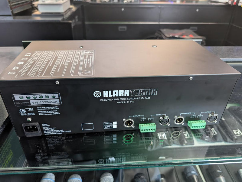 Klark Teknik DN370 Dual Channel, 30-Band, 1/3 Octave Graphic Equalizer with 45mm Faders and Balanced Outputs (USED)