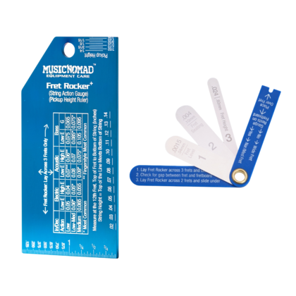 MusicNomad FRET-EVALUATION-KIT Precision Fret Rocker+ And Fret Gauge Kit