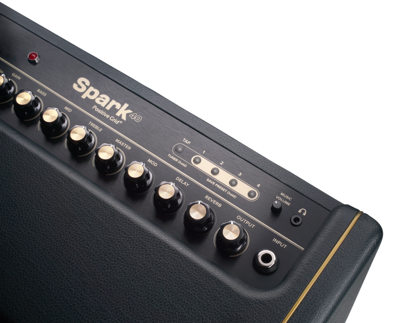 Positive Grid SPARK-BK 40W Guitar, Bass & Acoustic Amplifier Combo Amp (Black)