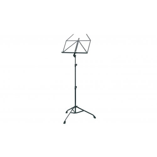 K&M 107 stand de musique stable supplémentaire avec jambes pliables contre le contrebande (noir)