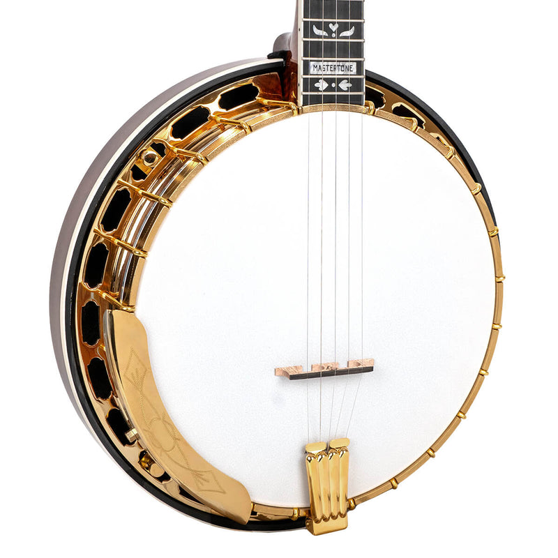 Gold Tone OB-GRANDEE Mastertone Orange Blossom Resonator Banjo (Vintage Brown)