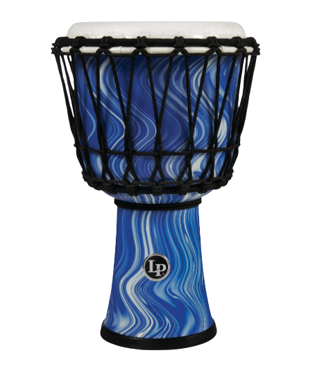 Latin Percussion LP1607BM World Rope Circle Djembe - 7" (Blue Marble)