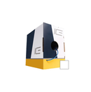 Ice Cable CAT6A/SD/WHT Slim 23awg Cat6a Cable - 1000ft Box (White)