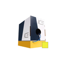 Ice Cable CAT6A/SD/YEL Slim 23awg Cat6a Cable - 1000ft Box (Yellow)