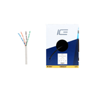 Ice Cable CAT5E/P/WHT Cat5e Plenum Cable - 1000ft Box (White)