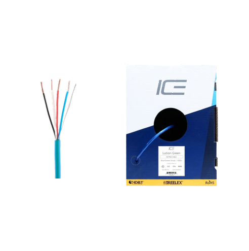 Ice Cable LUTRON/GRN/P/1000 22-2 + 18-2 Plenum Cable - 1000ft Box (Green)