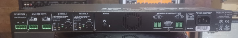 Lab Gruppen E 8:2 800 Watt Amplifier with 2 Flexible Output Channels for Installation Applications (DEMO)