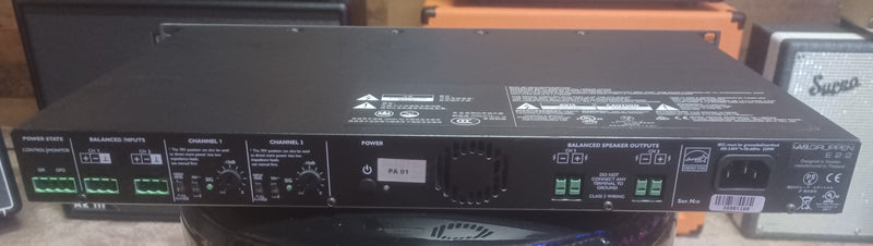 Lab Gruppen E2:2 200W E-Series Installation Amplifier with 2 Flexible Output Channels (DEMO)