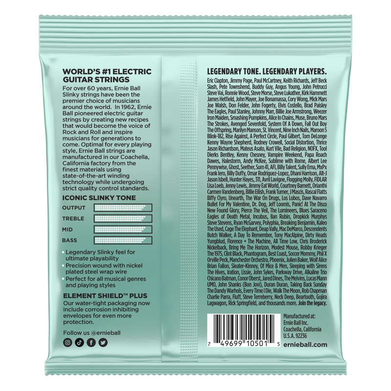 Ernie Ball 2211EB Mondo Slinky 10.5-52 Electric Strings